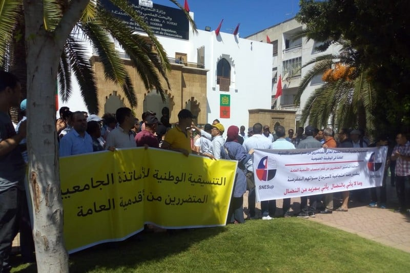 "الأقدمية" تعيد أساتذة باحثين للاحتجاج